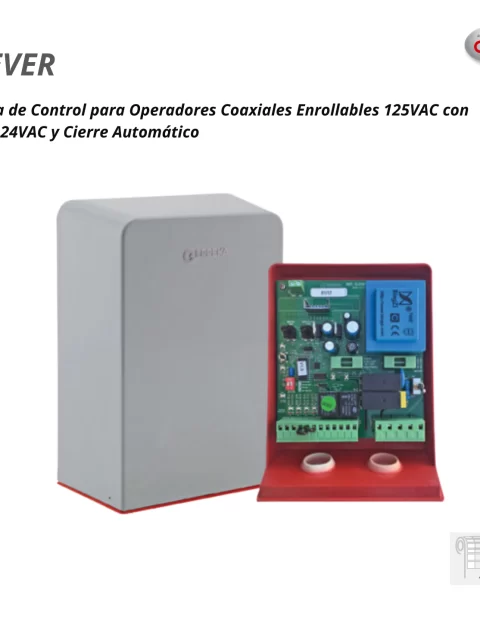 CLEVER Tarjeta Electrónica para Motores Coaxiales 120VAC Funciones Básicas