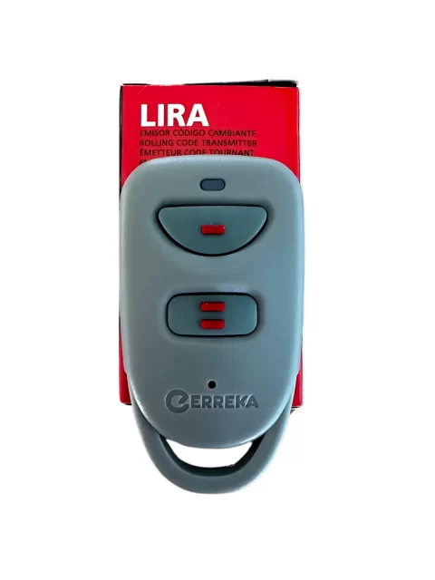 Emisor LIRA 2 Canales Código Rolado Frec. 433 Mhz