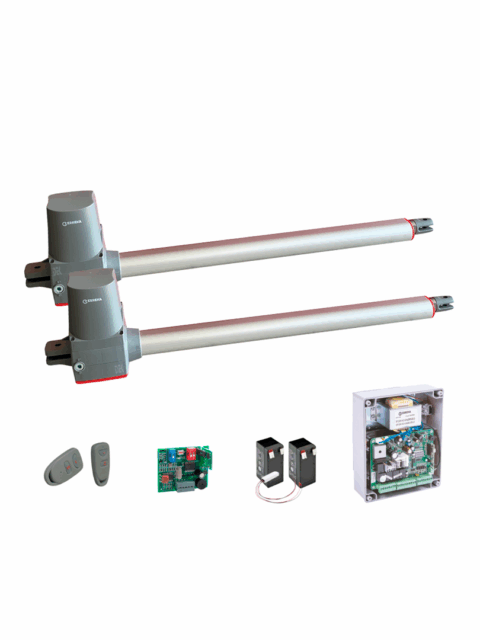 Kit Temis Electromecánico RAPIDO Erreka 24VDC para 2 puertas abatibles