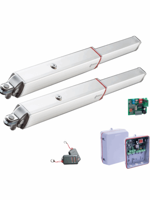 Kit Vulcan Corto Rápido Erreka para 2 puertas abatibles